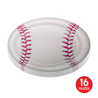 96 Pack Bulk 9 inch Baseball Party Plates Set of 8 Sports-Themed Dinnerware