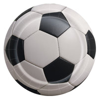Soccer Party Plates - 9 Inch Dinner Plates (8 Pack)