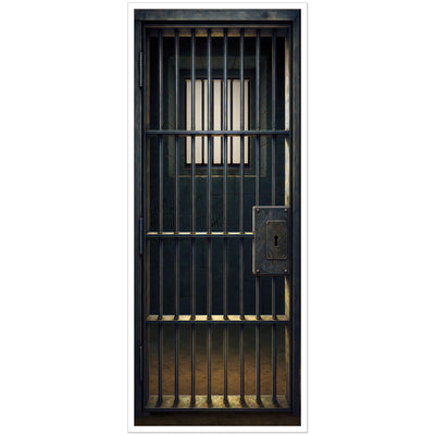 Jail Cell Door Cover - All-Weather Western Halloween Decor