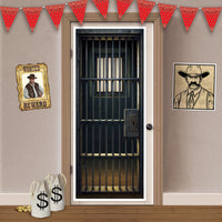 12 Pack Bulk Jail Cell Door Cover All-Weather Western Halloween Decor