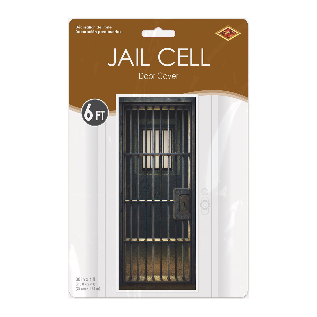 12 Pack Bulk Jail Cell Door Cover All-Weather Western Halloween Decor