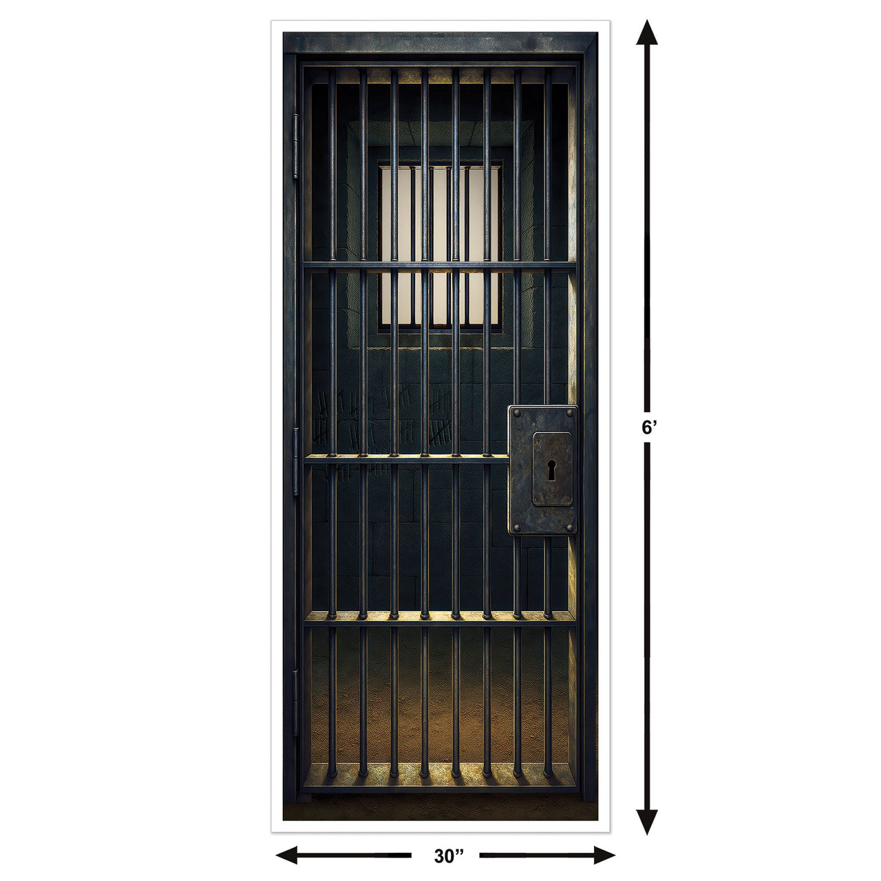 12 Pack Bulk Jail Cell Door Cover All-Weather Western Halloween Decor
