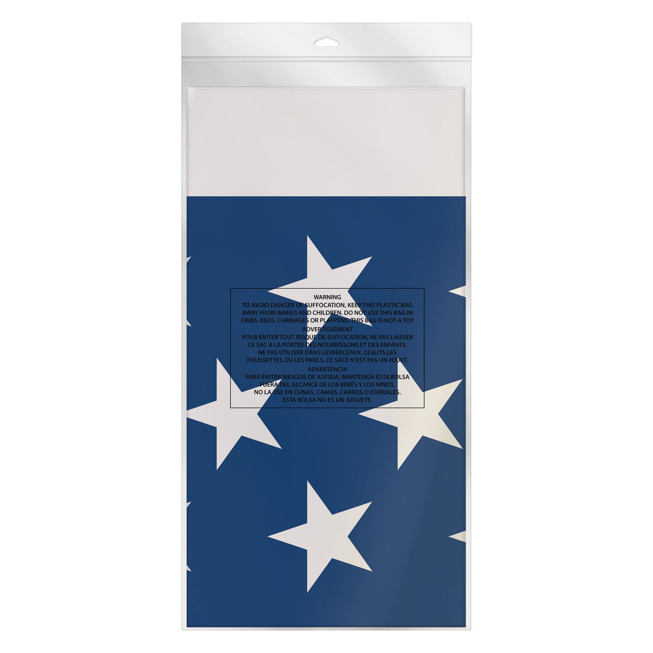 12 Pack Bulk Metallic Stars & Stripes Tablecover Patriotic Party Decor