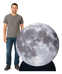 Moon Stand-Up Prop - 4ft Tall Space Decoration