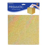 6 Pack Bulk Gold Glitter Prismatic All-Purpose Gift Card Box (9 inch x 9 inch)