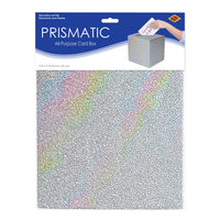 6 Pack Bulk Silver Prismatic Glitter All-Purpose Card Box 9 inch x 9 inch