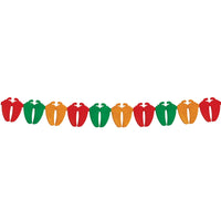 Fiesta Chili Pepper Garland - 12ft Tissue Decoration