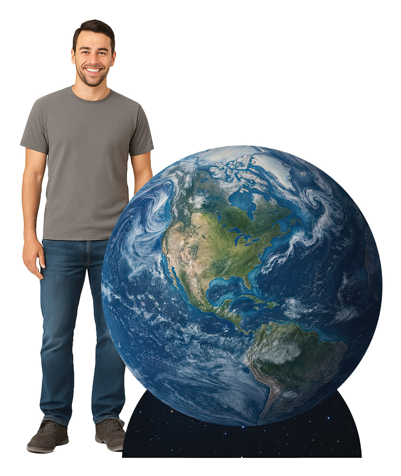 Giant Earth Stand-Up Prop - Space & Educational Decor