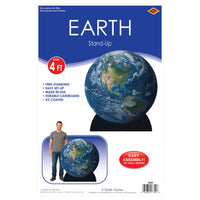 Giant Earth Stand-Up Prop - Space & Educational Decor