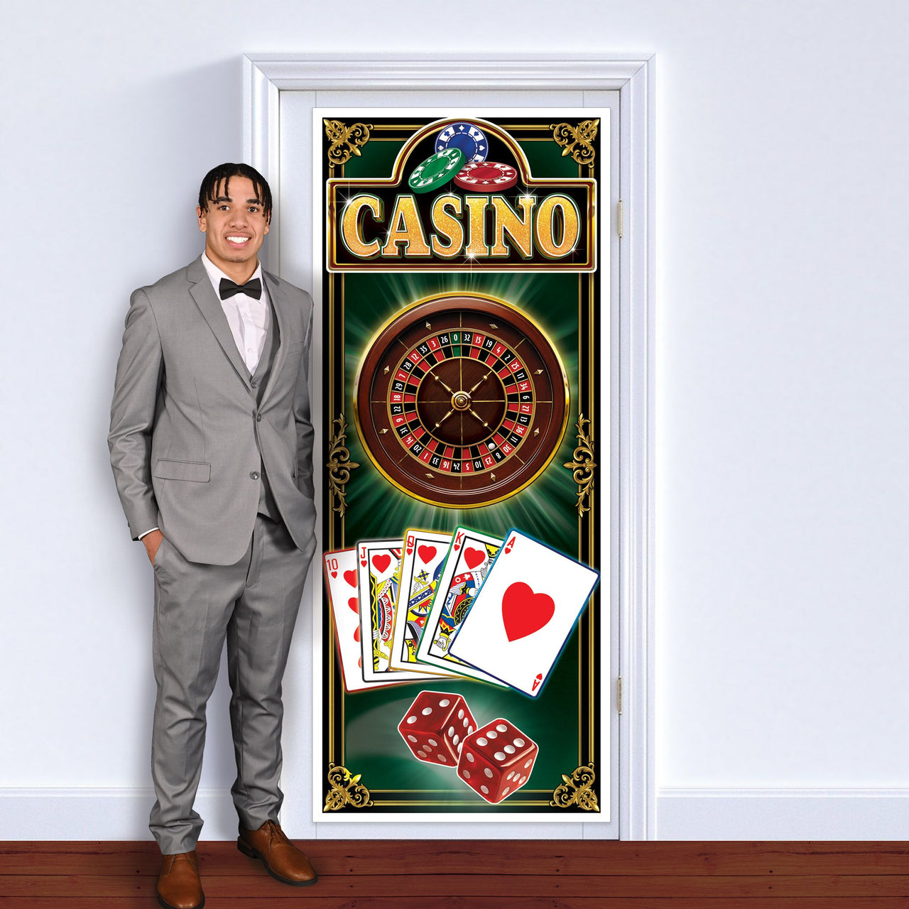 12 Pack Bulk Casino High Roller All-Weather Door Cover 6ft x 30in