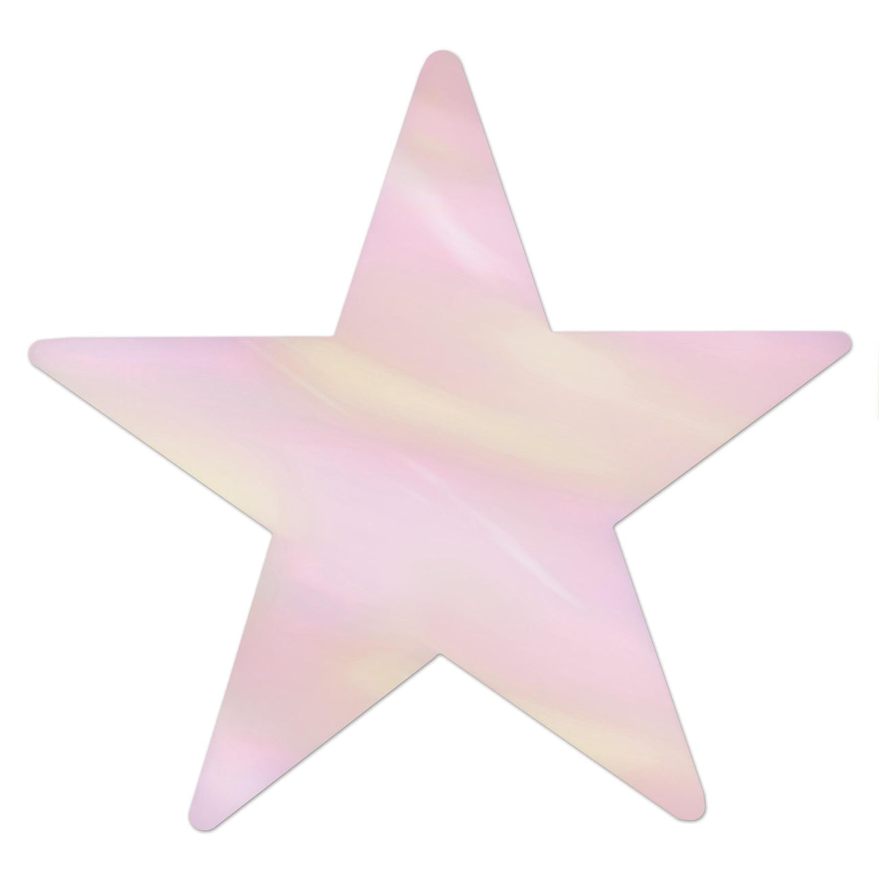 Metallic Star Party Cutouts opalescent - Bulk 144 Pack