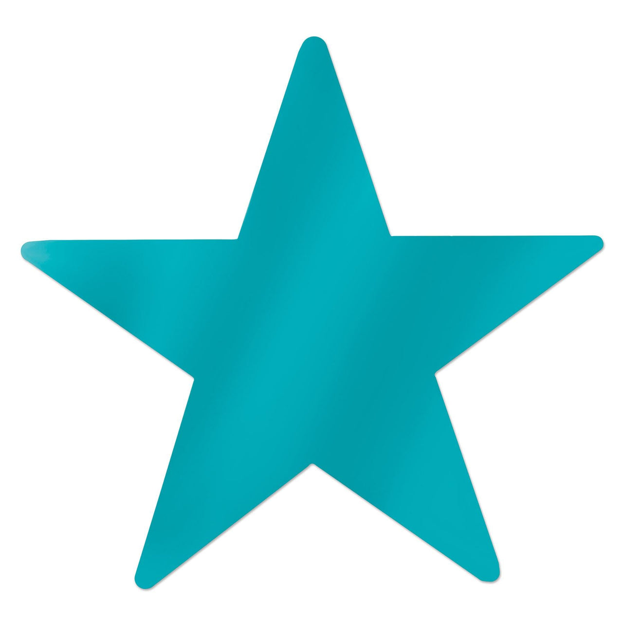 Metallic Star Party Cutouts turquoise - Bulk 144 Pack