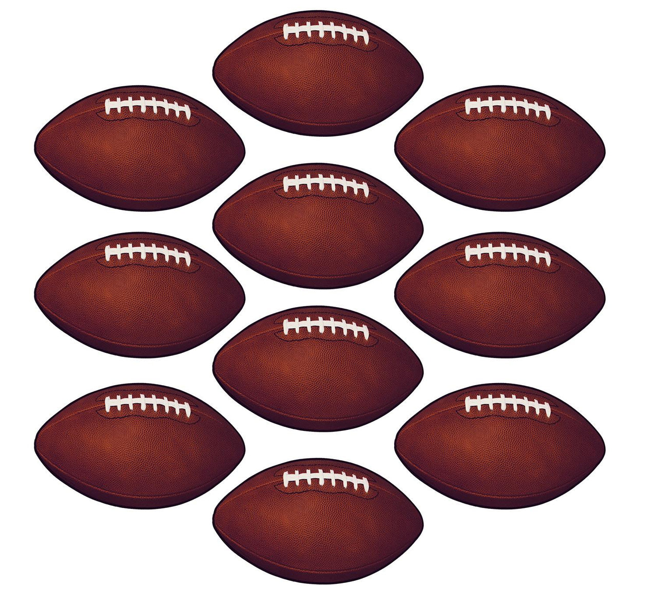 Mini Football Party Cutouts - Bulk 240 Pack