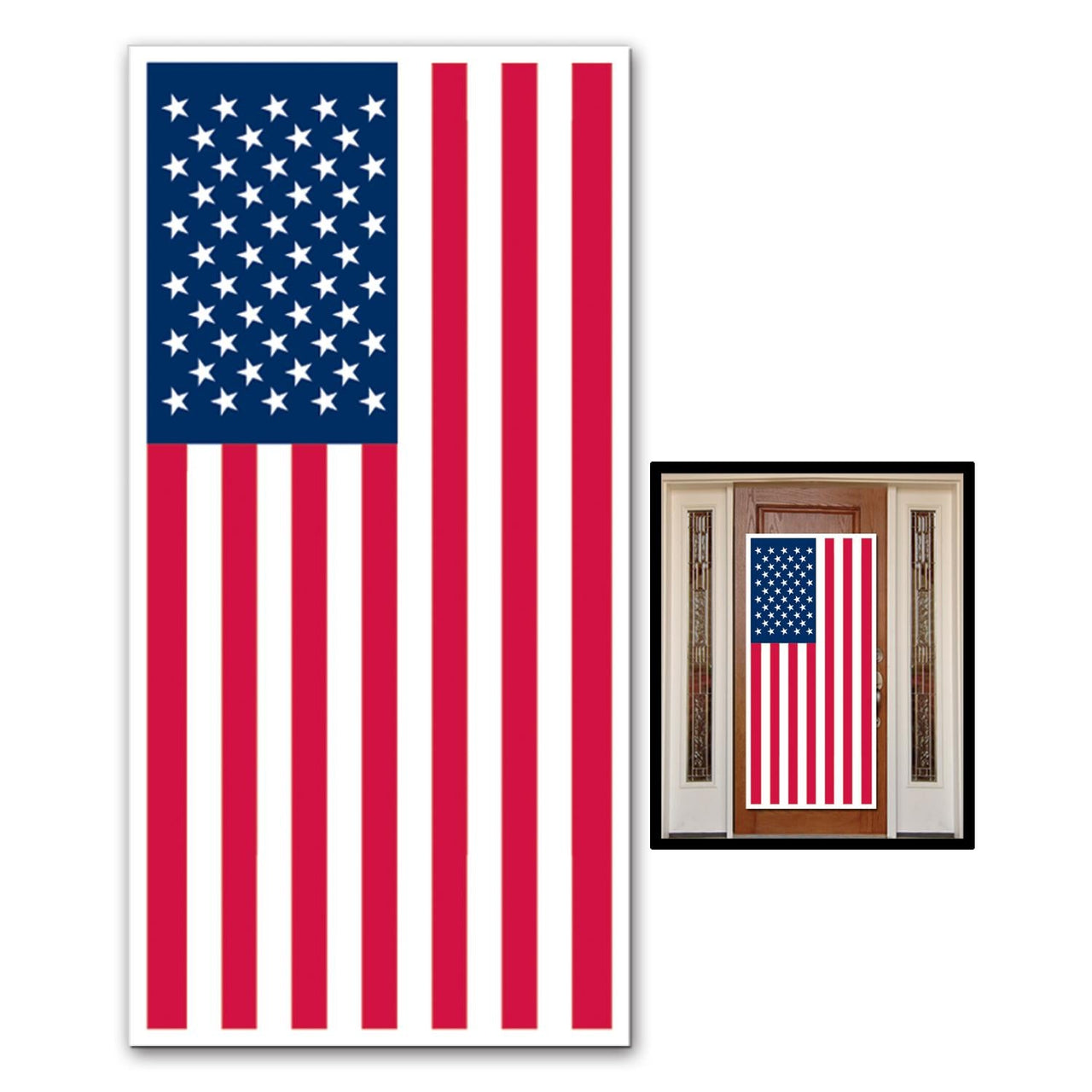 American Flag Party Door Cover - Bulk 12 Pack
