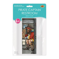 12 Pack Bulk Pirate Captain Restroom Door Cover All-Weather Decor - view 2