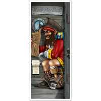 12 Pack Bulk Pirate Captain Restroom Door Cover All-Weather Decor