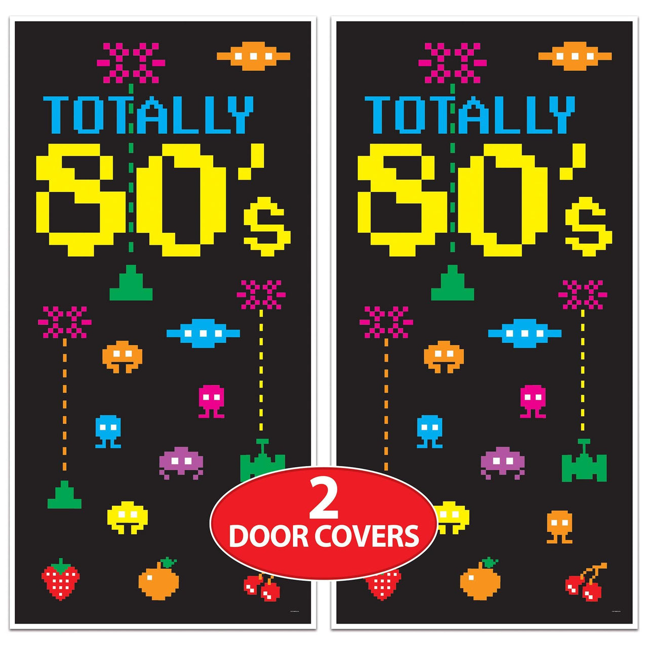 Bulk Totally 80's Door Cover (Case of 12) by Beistle