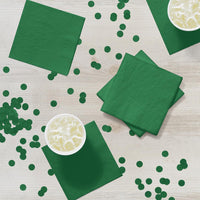 Emerald Green Beverage Napkin, 3 Ply (50/Pkg)