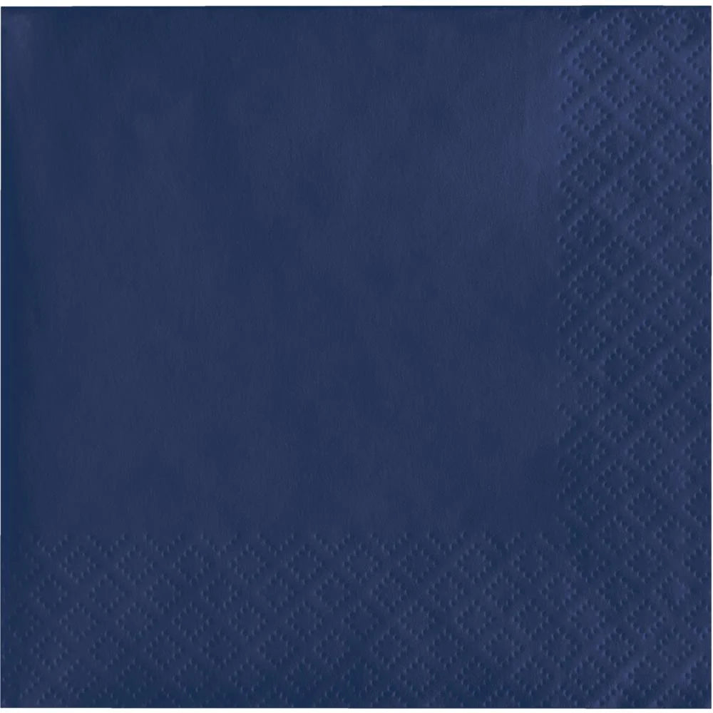 600 pc Bulk Navy 2 Ply Luncheon Napkins