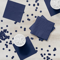 Navy Beverage Napkin, 3 Ply (50/Pkg)