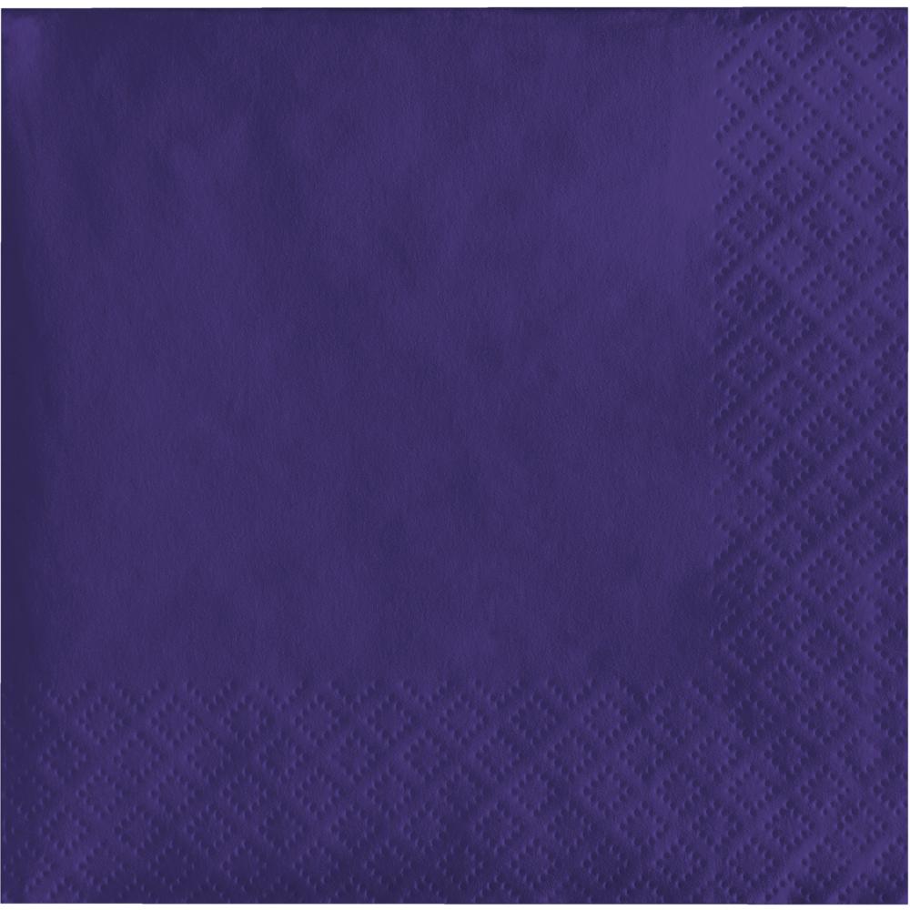 500 pc Bulk Purple Beverage Napkins 3 ply