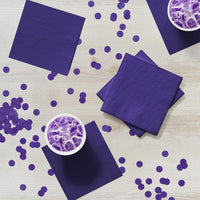 500 pc Bulk Purple Beverage Napkins 3 ply