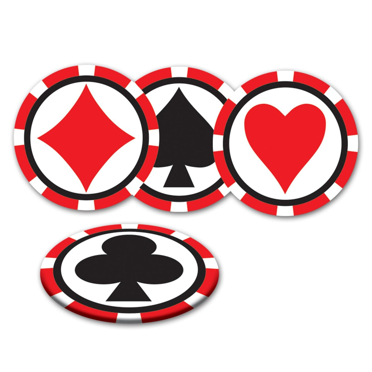 Casino Party Coasters - Bulk/96 Coasters