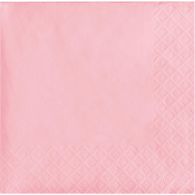 500 pc Bulk Classic Pink Beverage Napkins 3 ply