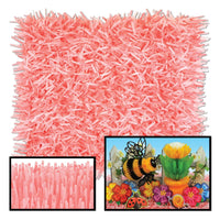 Packaged Fringed Party Tissue Mats - dusty rose/pink - Bulk/24 Mats