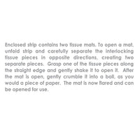 Bulk Easter Party Green Tissue Grass Mats (Case of 24) by Beistle