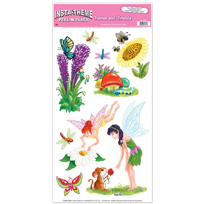 Fairies/Friends Party Peel 'N Place Clings - Bulk/108 Clings