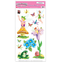 Fairies/Flowers Peel 'N Place Clings Party Decor - Bulk/144 Clings