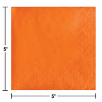 Sunkissed Orange Beverage Napkin, 3 Ply (50/Pkg)