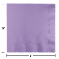 Luscious Lavender Beverage Napkin, 3 Ply (50/Pkg)