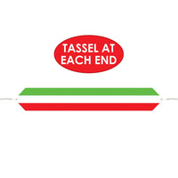 Printed Red, White & Green Table Runner 