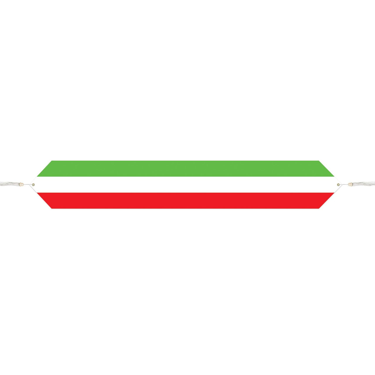 Fiesta Printed Red - White/Green Paper Table Runner - Bulk 12 Pack