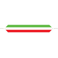 Fiesta Printed Red - White/Green Paper Table Runner - Bulk 12 Pack