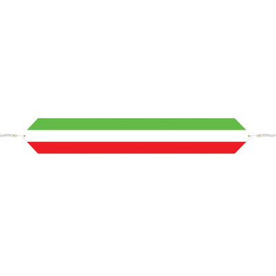 Fiesta Printed Red - White/Green Paper Table Runner - Bulk 12 Pack