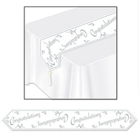 Printed Congratulations Paper Table Runner - Bulk 12 Pack