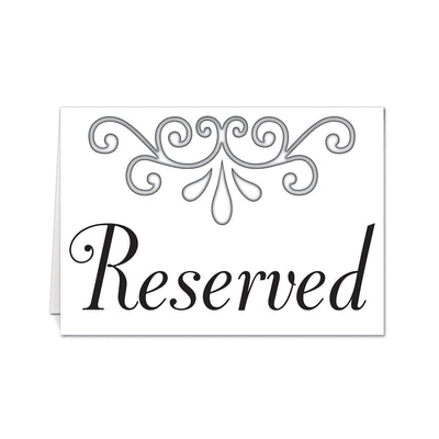Reserved Table Cards - Bulk/48 Table Cards