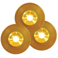 Gold Plastic Records Party Decoration - Bulk/36 Records