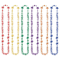 Happy Birthday Bead Necklaces - Bulk 12 Pack