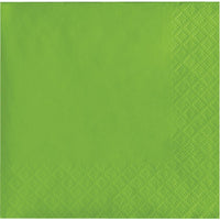500 pc Bulk Fresh Lime Green Beverage Napkins 3 ply