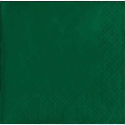 500 pc Bulk Hunter Green Luncheon Napkins 3 ply