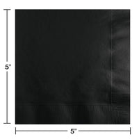 Black Beverage Napkins (20/Pkg)