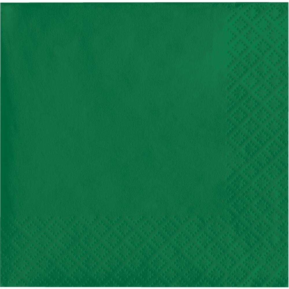 240 pc Bulk Emerald Green Value Friendly Beverage Napkins