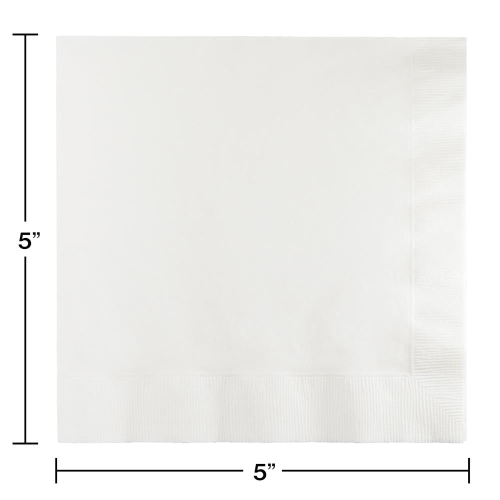 White Beverage Napkin (20/Pkg)