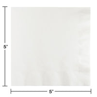 240 pc Bulk White Value Friendly Beverage Napkins