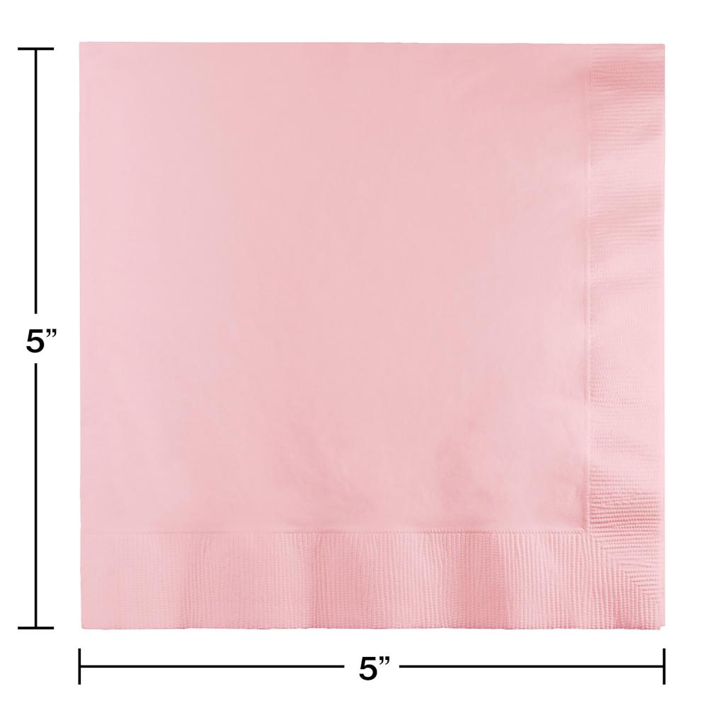 240 pc Bulk Classic Pink Value Friendly Beverage Napkins