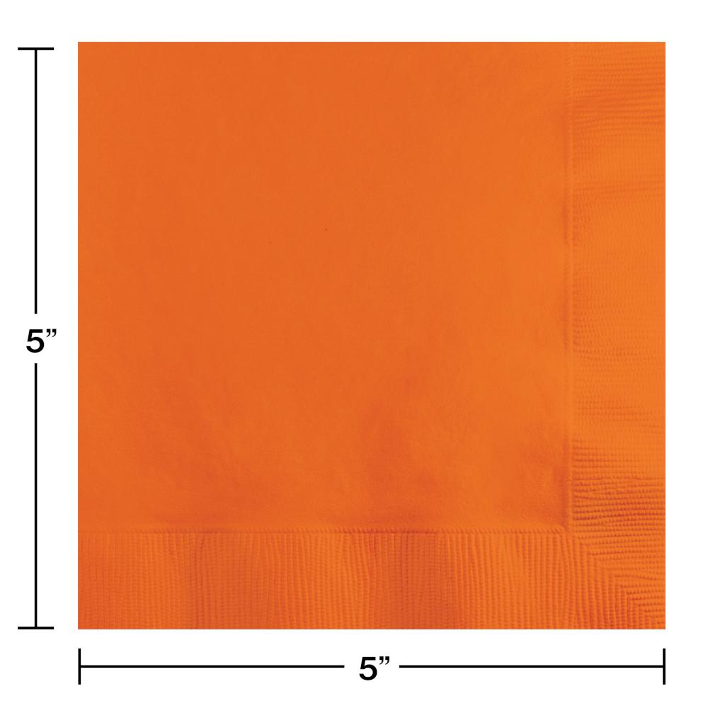 Sunkissed Orange Beverage Napkins (20/Pkg)
